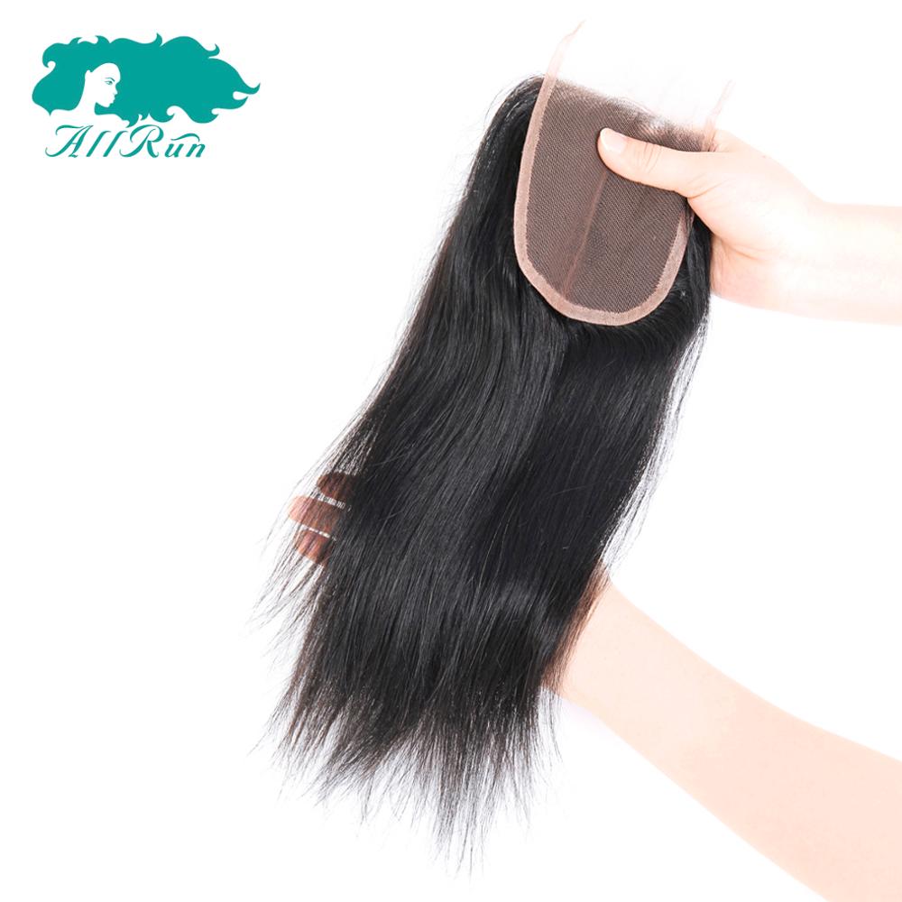 cheap brazilian 4*4 human straight hair bundles with closure weaving