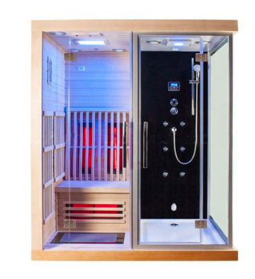 Best One Person Sauna Hight quality Dry Sauna Room with Massage