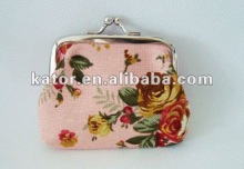 flower cloth coin purse for lady