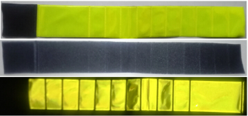 Yellow 5cm Reflexite PVC tape reflective armband