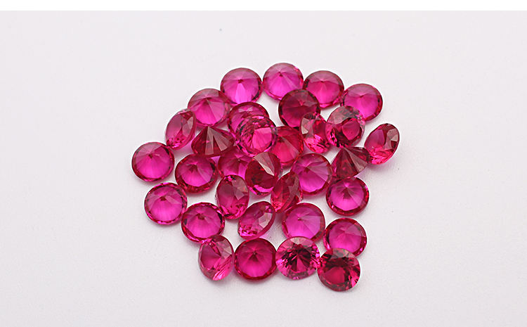Wholesale Trendy Created Stone Created Ruby red corundum