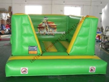 Green Inflatable Castle Bouncer , Advertising Bouncy Castle