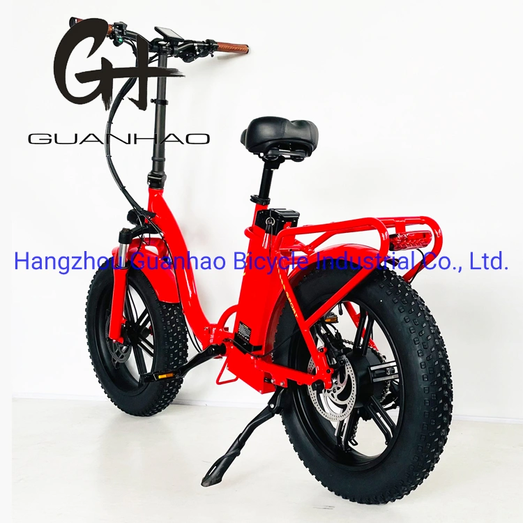 Mag Integrated Wheels 20 Inch Fat Tire Foldable Suspension Electric Bike