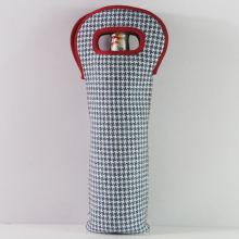 High Quality Durable Gingham Neoprene Wine Coolers