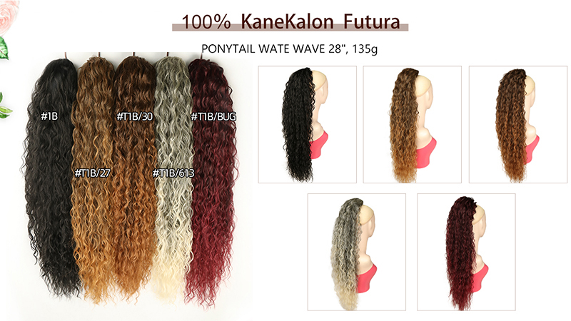 Julianna Bone Straight Yaki Texture Best Selling Wholesale 2021New Design 32Inch 613 Blonde Afro Kinky Synthetic Ponytail