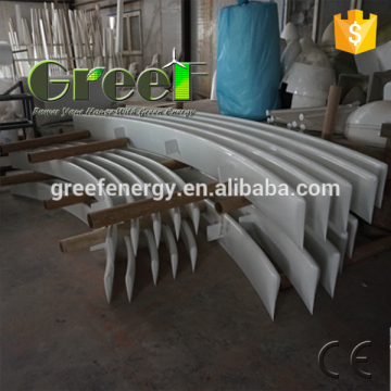 Vertical axis wind turbine blades !! CE approved frp wind generators blades ,low start up speed blades