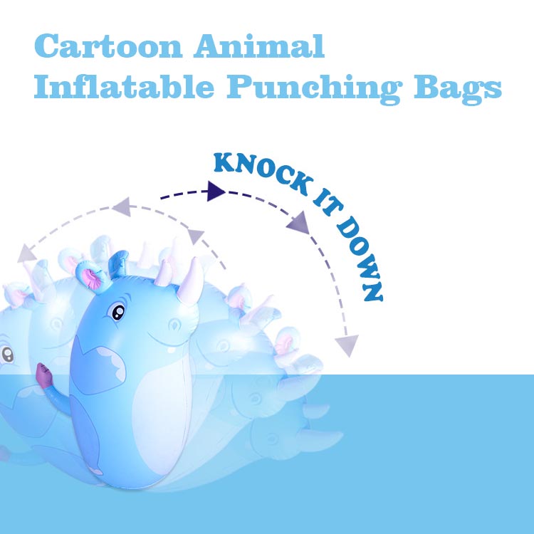 Inflatable Punching Bags Cartoon Animal Blow Up Tumbler 1