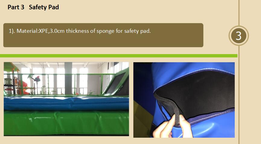 Safety pad of Trampoline Park Manufacturer