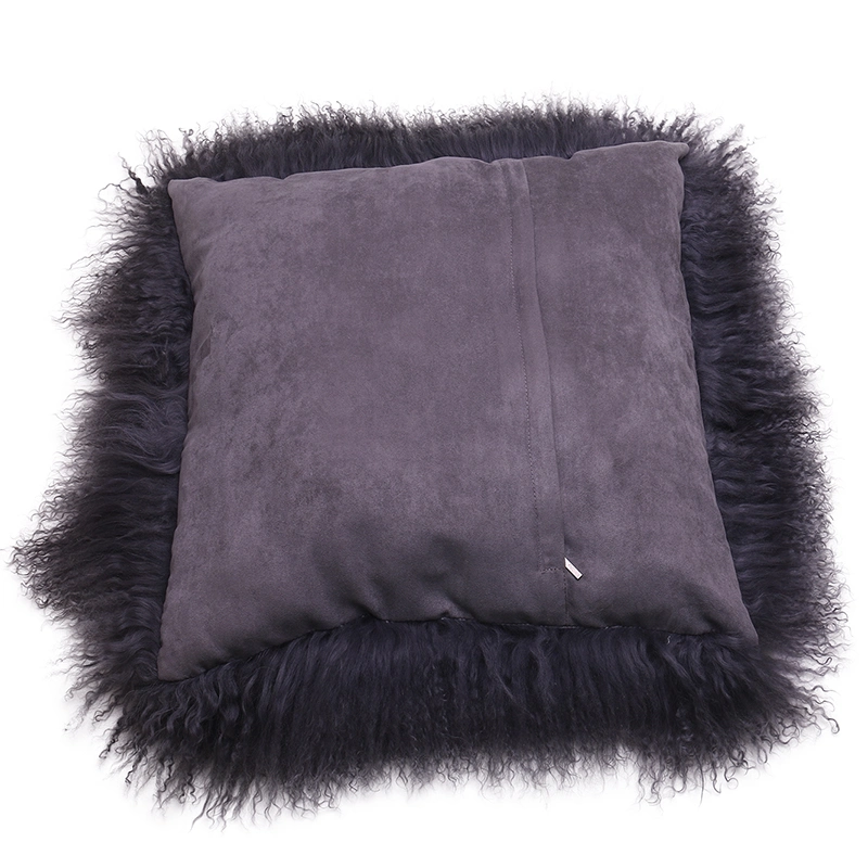 Lamb Fur Cushion Mongolian Lamb Fur Pillow