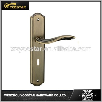 competitve zinc door handle on plate