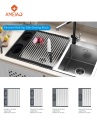 Meiao Kitchen Roll-up Dish Drying Rack