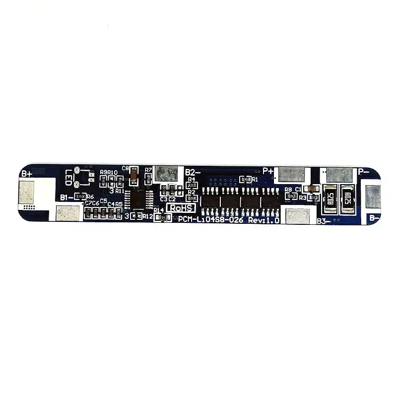 3s~4s 7A PCM BMS for 14.4V 14.8V Li-ion/Lithium/ Li-Polymer 12V 12.8V LiFePO4 Battery Pack Size L100*W16*T4mm (PCM-Li04S8-026)