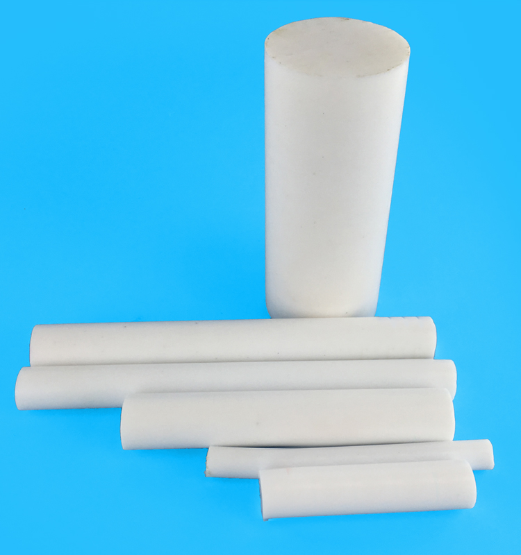 White / Black 5mm DIA Ptfe Round Rod 