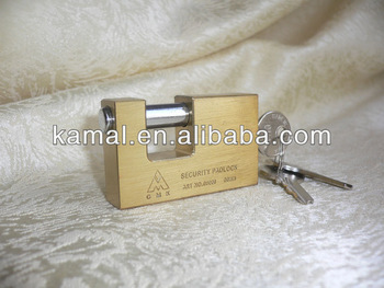 Rectangular Brass Padlock