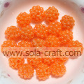 Perles de baies en plastique de couleur orange à bas prix pour la recherche de collier