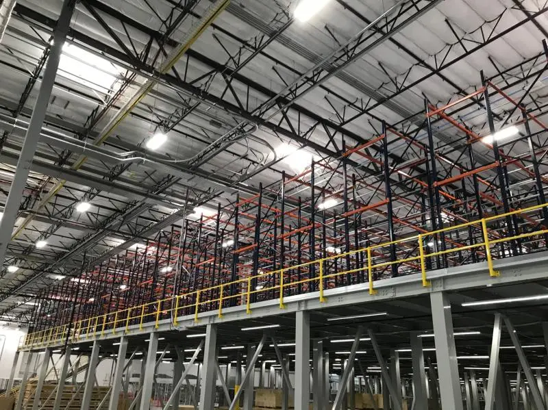 Warehouse Mezzanine Rack Highlight Steel Structure Stable Rack