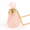 rose quartz+chain