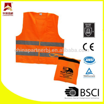 Safety vest with pouch