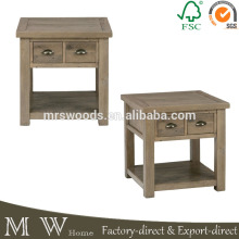 reclaimed wood end table, living room rustic end table, rustic end table