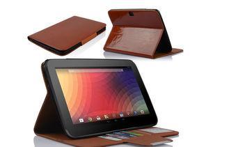 Brown Waterproof Google Nexus Tablet Covers With Microfiber