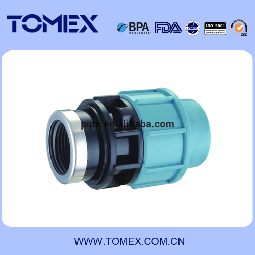 PP Valve Type PP fitting pp double union compression ball valve