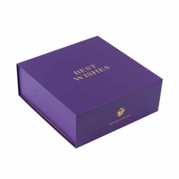 Holiday Purple Gift Magnetic Luxury Jewelry Packaging Box