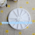 Round Plastic Storage Box White Plastic Jewelry Container Box With 12 Slot