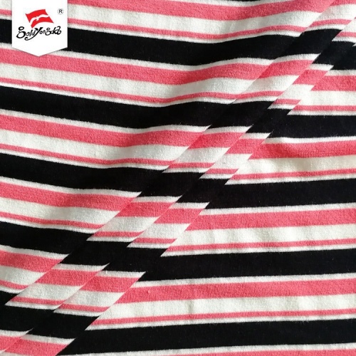 HygroscopicityJersey Knit Stripe Spandex Cotton Fabric