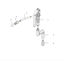 209-68-11230 Assemblage du pistolet à graisse adapté à PC1250SP-8R