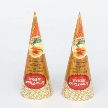 Mini Packaging Paper Cone Sleeve for Ice Cream