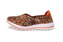 Orange Series Woven Elastic Threads Soft Outsole Slip-ons