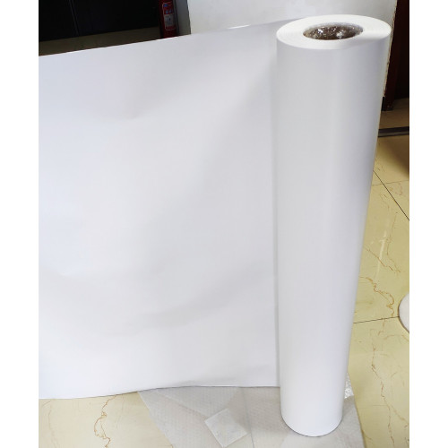 Filme de plástico opaco PVC branco para papel de parede
