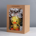 Recycled Kraft Paper Bag with Clear Window