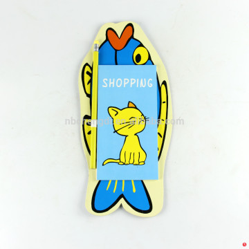 super style cute animal design scratch pad with pencil