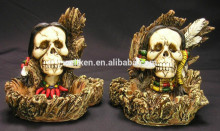 polyresin African skull ashtrays,resinic skull ashtrays