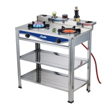 Commercial Multi Function Tow Bunner Stainless Steel Top Gas Stove for Cooking