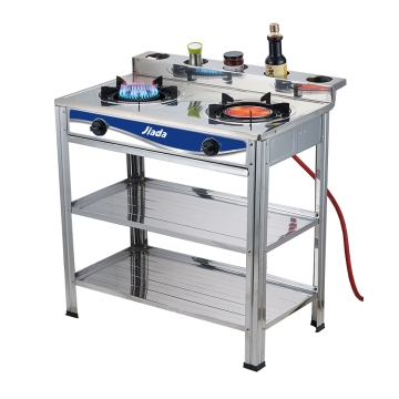 Commercial Multi Function Tow Bunner Stainless Steel Top Gas Stove for Cooking