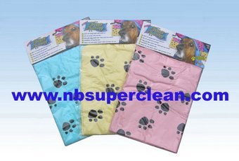 Printed Pet Cloth PVA Chamois Fabric