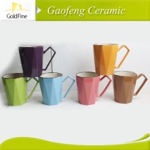ceramic color glazed coffee mugs