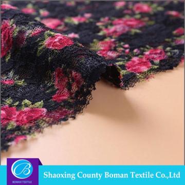 Cheap fabric supplier Latest design Design Print stretch lace fabric