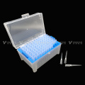 100UL Pipet Tips Filter Steril Transparan untuk Eppendorf