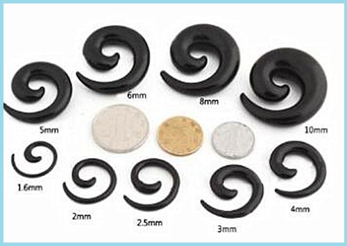 Ear Spiral size