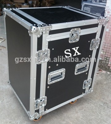 wooden 12U mixer flight case audio case