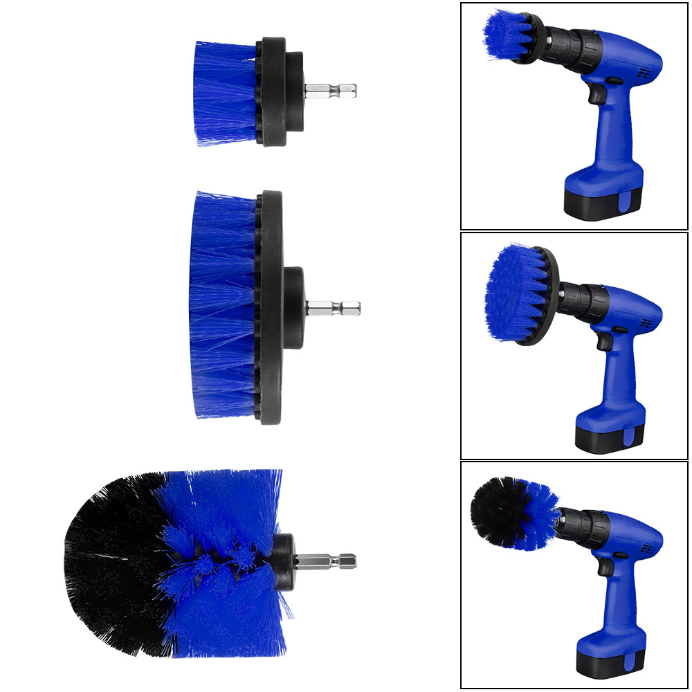 Electric Drill Car Brushes Cleaning Polishing Pad Brush For Screwdriver Carpet Brushes Car Wheel Rim Cleaning Tools