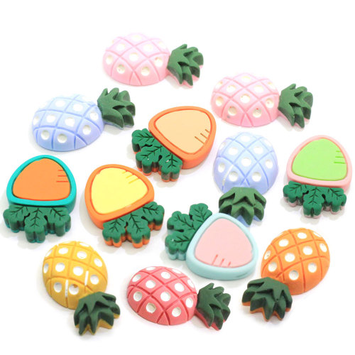 Fancy Rapa Ananas Verdura Frutta Resina Bead Spacer Cucina fai da te Ornamenti per frigorifero Perline Slime Craft Decor