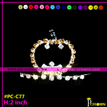 Cheap halloween pumpkin tiaras ghost crowns for pageants