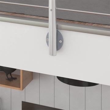 Detachable Modern Stainless Steel Wood Grain Handrail