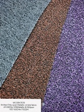 Knitted Poly spandex metallic crinkle fabric in solid