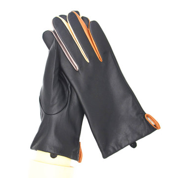 Lady sheepskin leather gloves