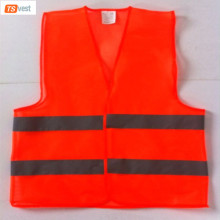 100%polyester 60gsm knitted fabric Security Guard Walking Cheap Reflective Vest